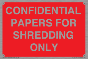CONFIDENTIAL PAPERS FOR SHREDDING ONLY
